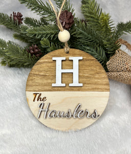 Shiplap Name Ornament / Stocking Tag